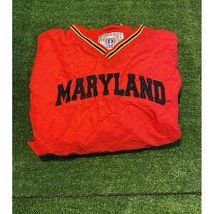 Maryland Terrapines jacket mens large red vintage pullover lightweight 90s I